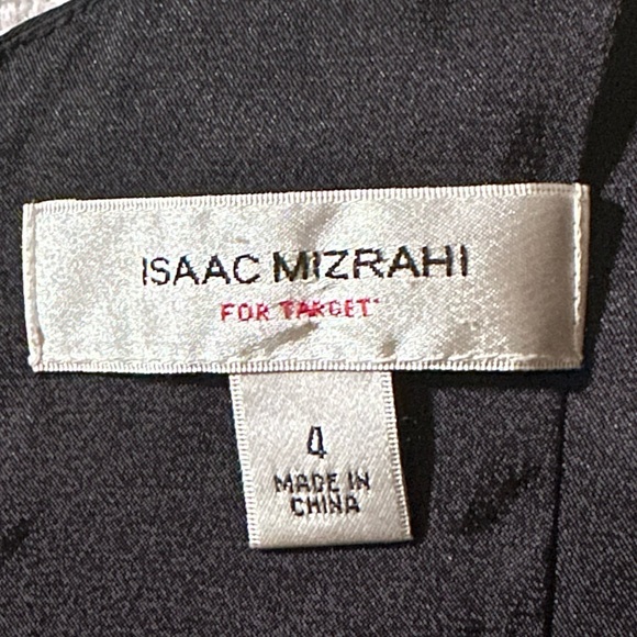 ISAAC MIZRAHI Silk Black Party Dress Semi-Formal Tulle Lined Pleats Women’s 4 - Picture 12 of 16